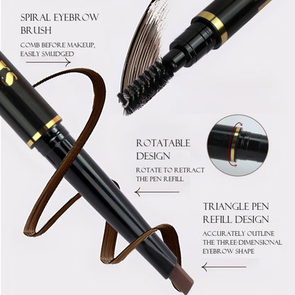 Black liquid eyeliner with wing stamp tool close up