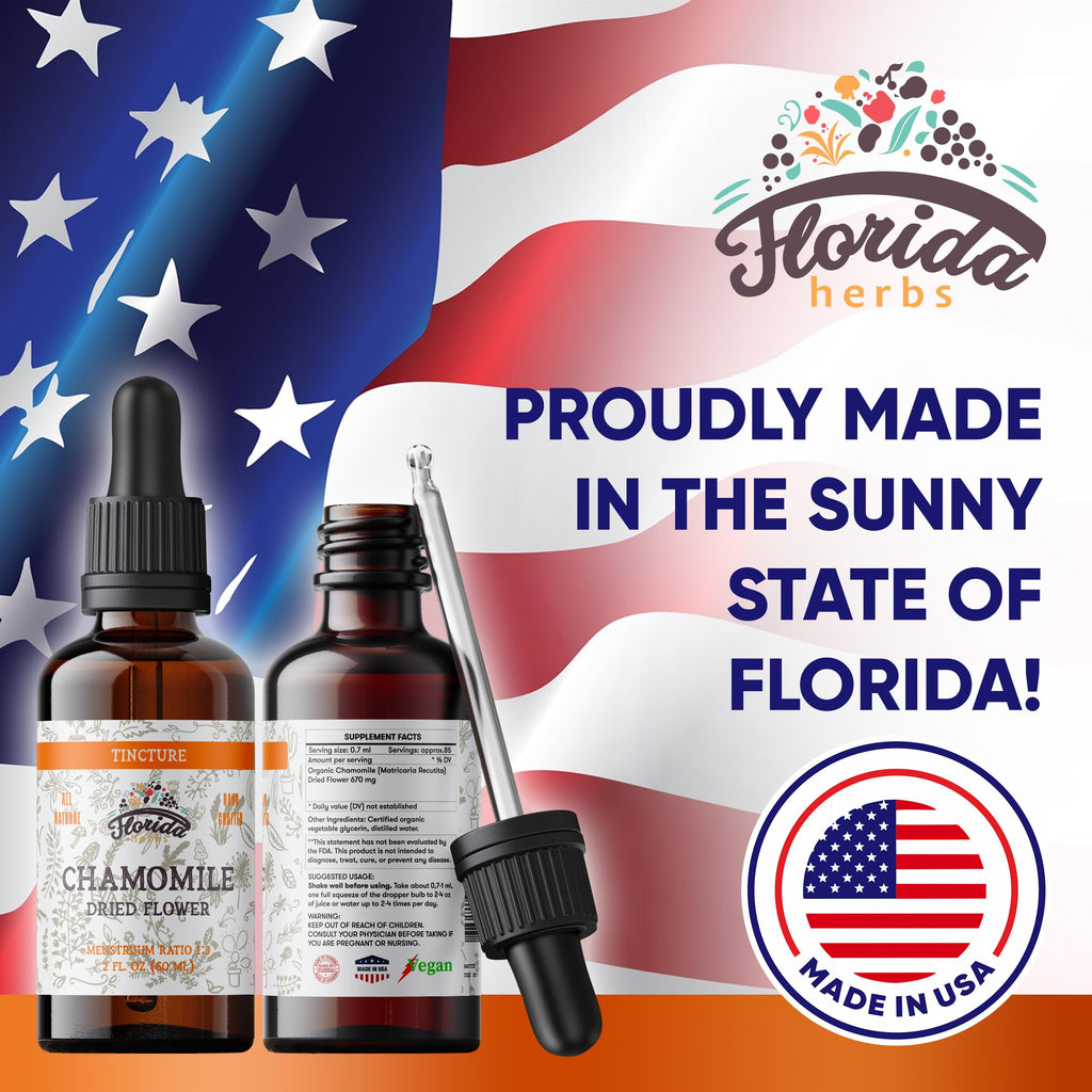 USA imported Florida Herbs herbal liquid dropper bottle lifestyle view