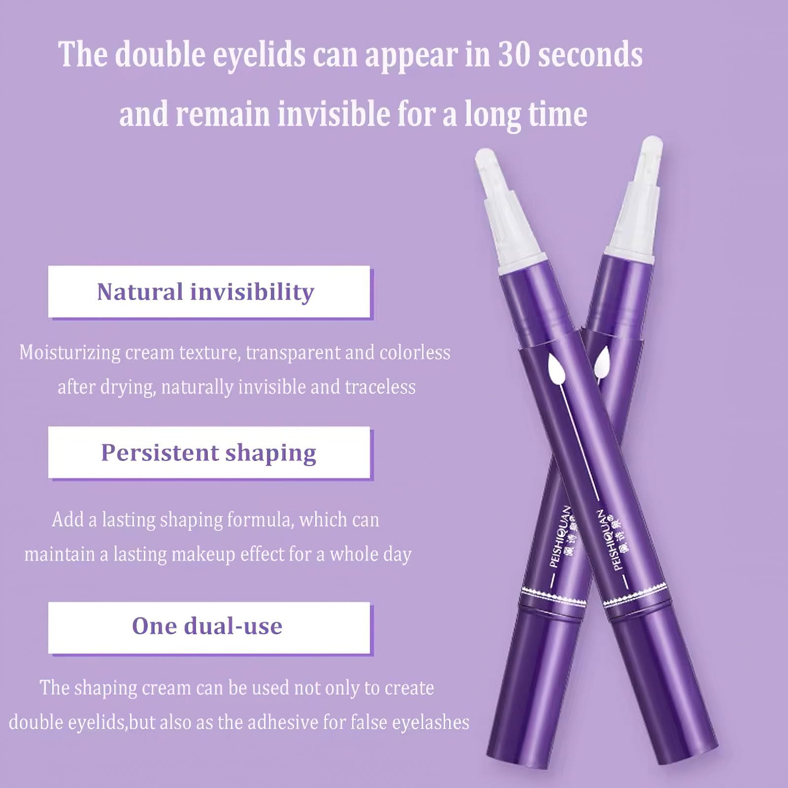 Ylapagne invisible eyelid glue in purple packaging