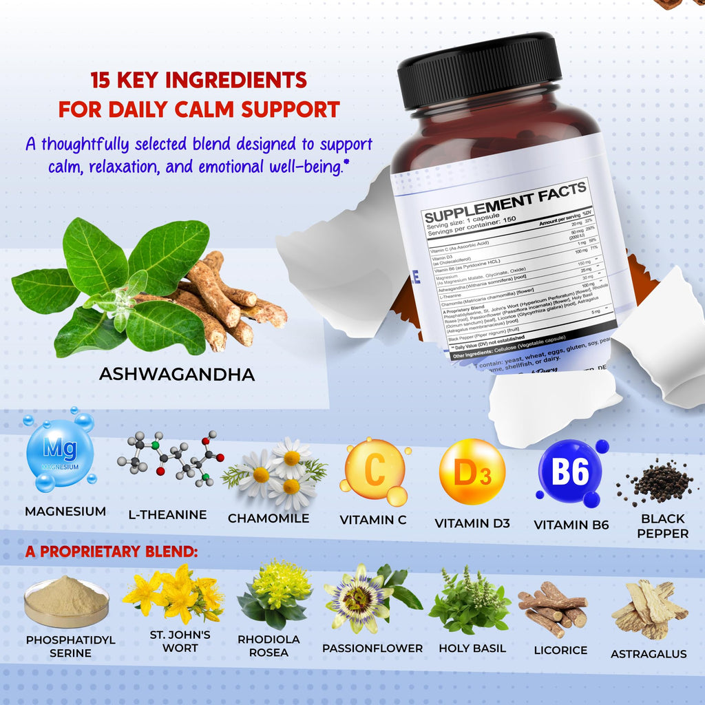 Authentic USA imported PeakPury Cortisol Support dietary supplement