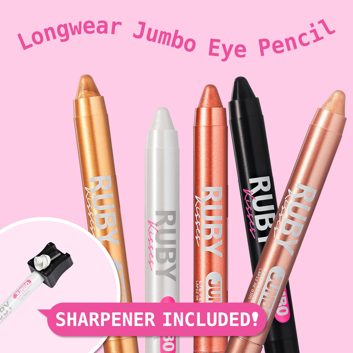 Ruby Kisses pencil tip sharpened for precise application