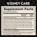 Crystal Star Kidney Care vegetarian capsules displayed next to its authentic USA import packaging.