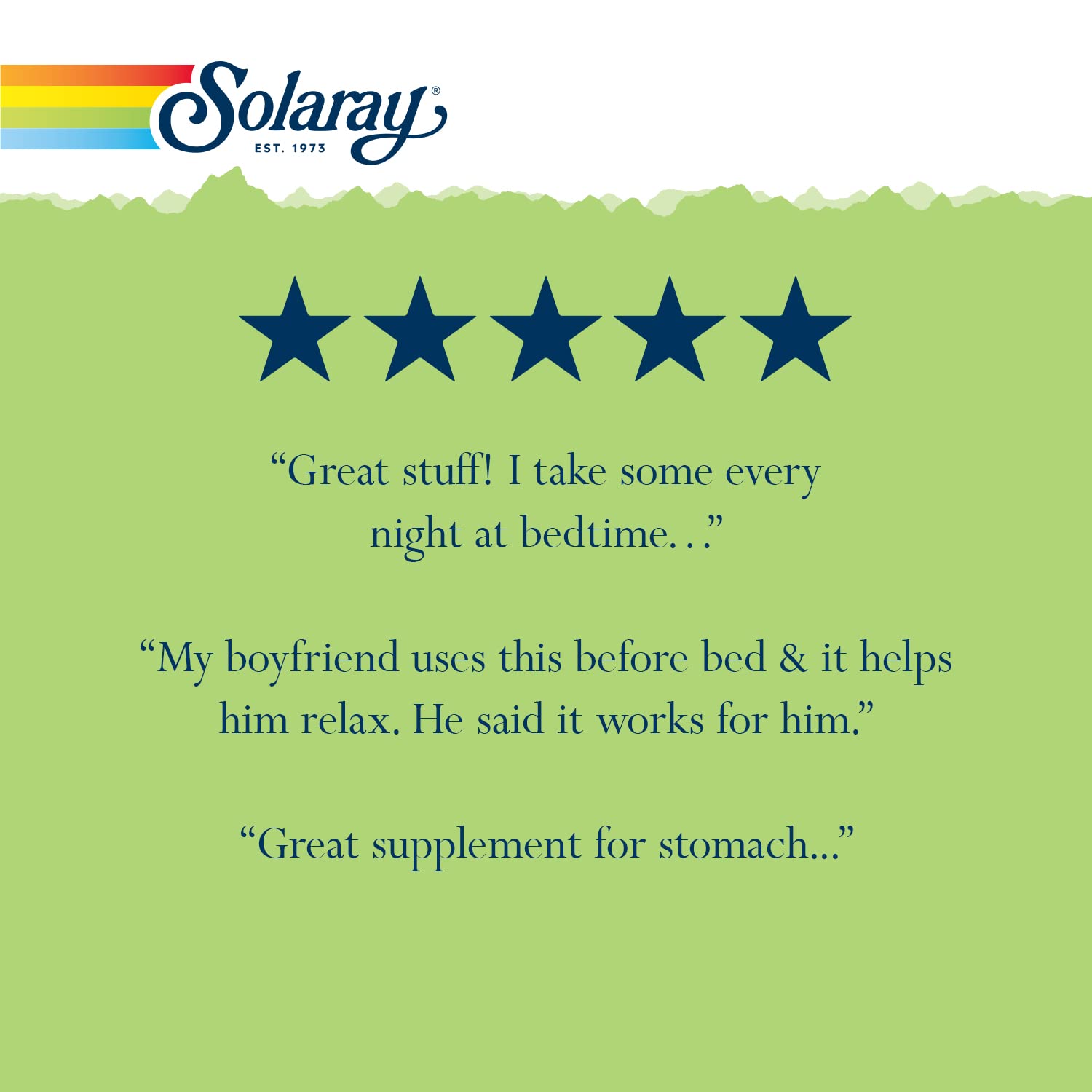 Side view of Solaray Chamomile 350mg premium herbal supplement for digestive care