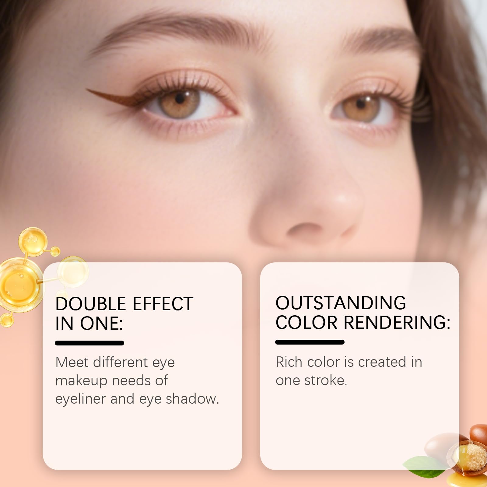 Baisen Diary shadow liner metallic gold applicator tip