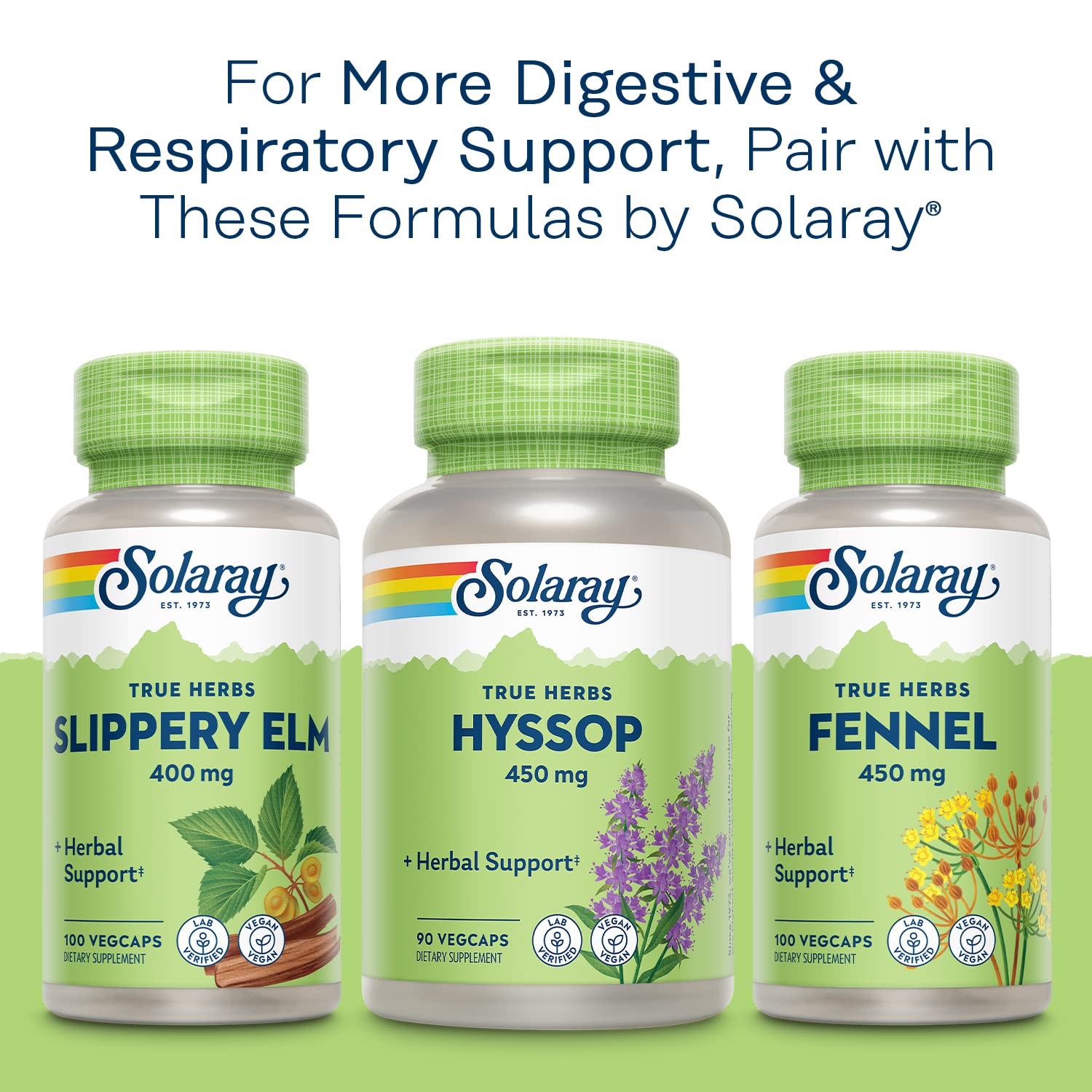 Solaray Chamomile flowering top capsules container on a clean commercial display background