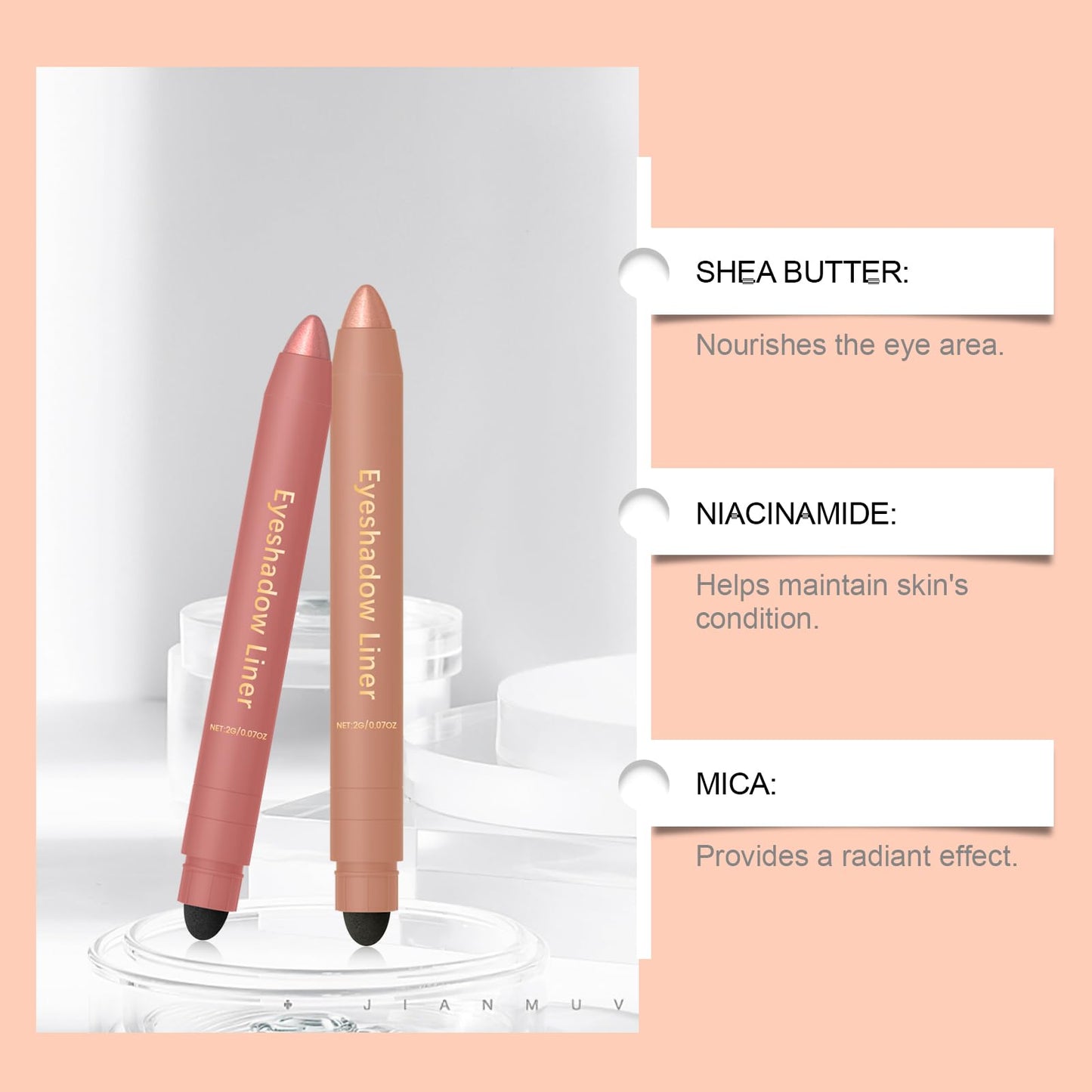 Professional eye look created with Baisen Diary 2-in-1 liner