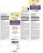 Naturalma alcohol free chamomile liquid extract bottle showing clear ingredients label