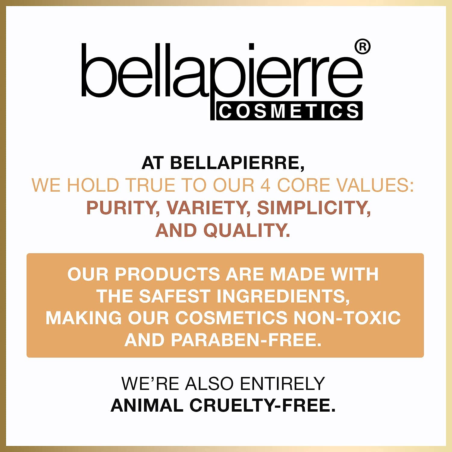 Close up texture of Bellapierre Champagne mica powder