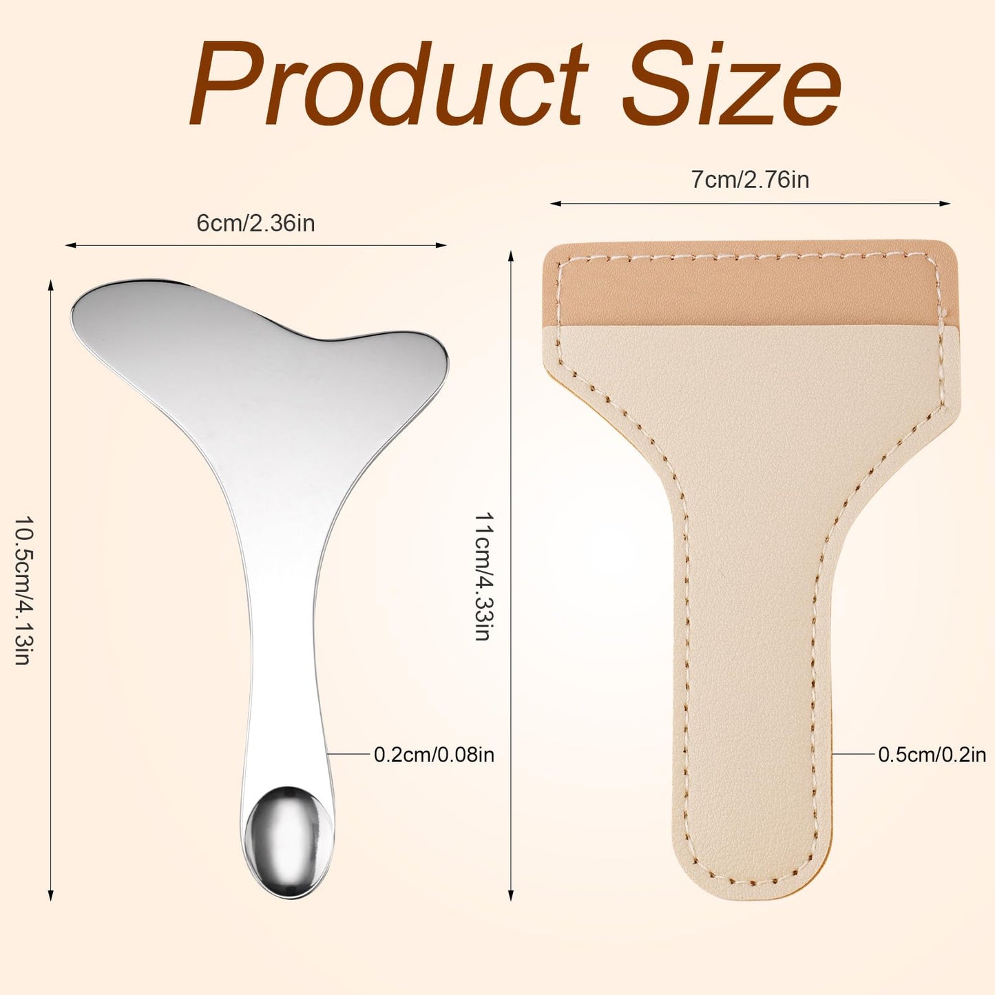Gosknor reusable eyeliner guide tool with leather case
