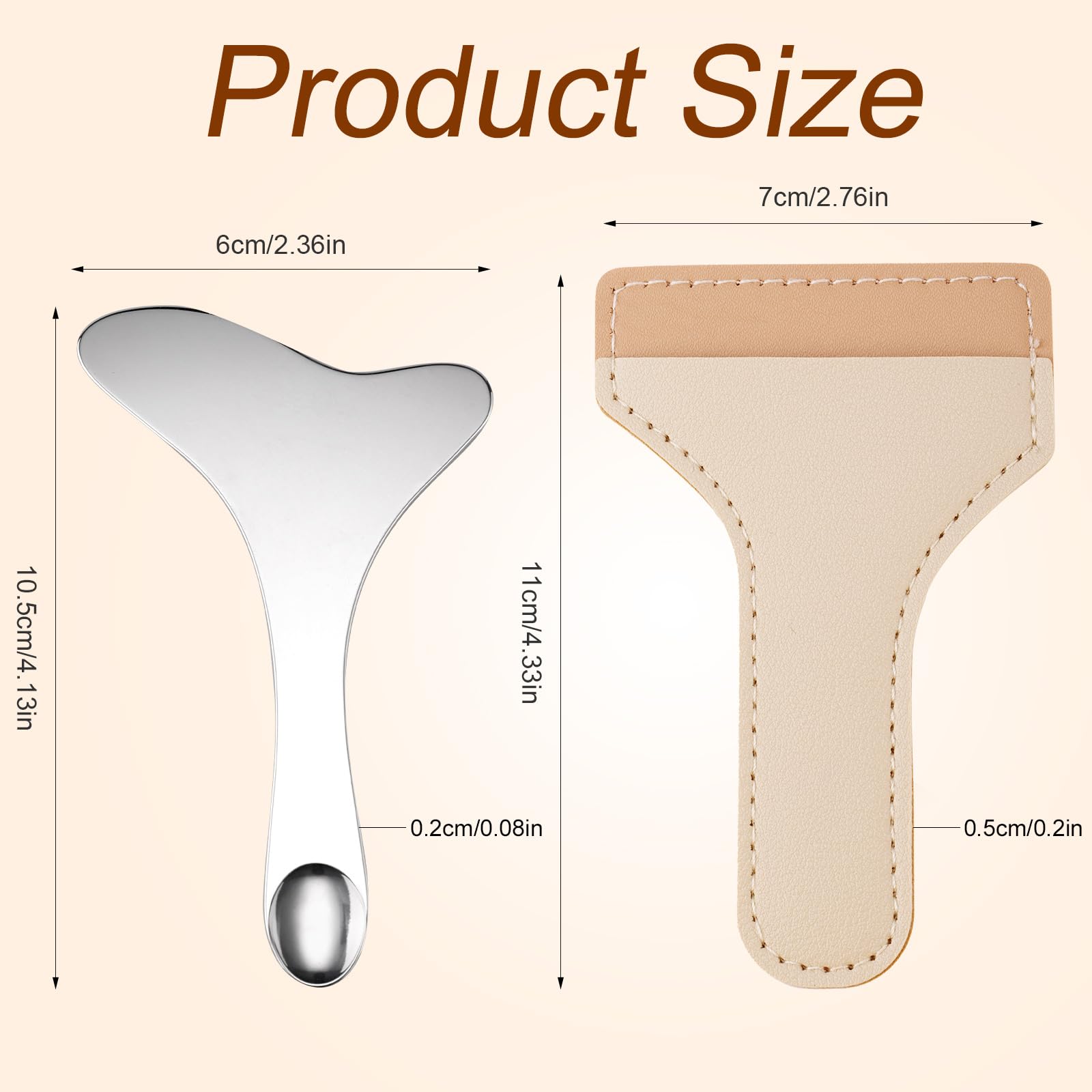 Gosknor reusable eyeliner guide tool with leather case