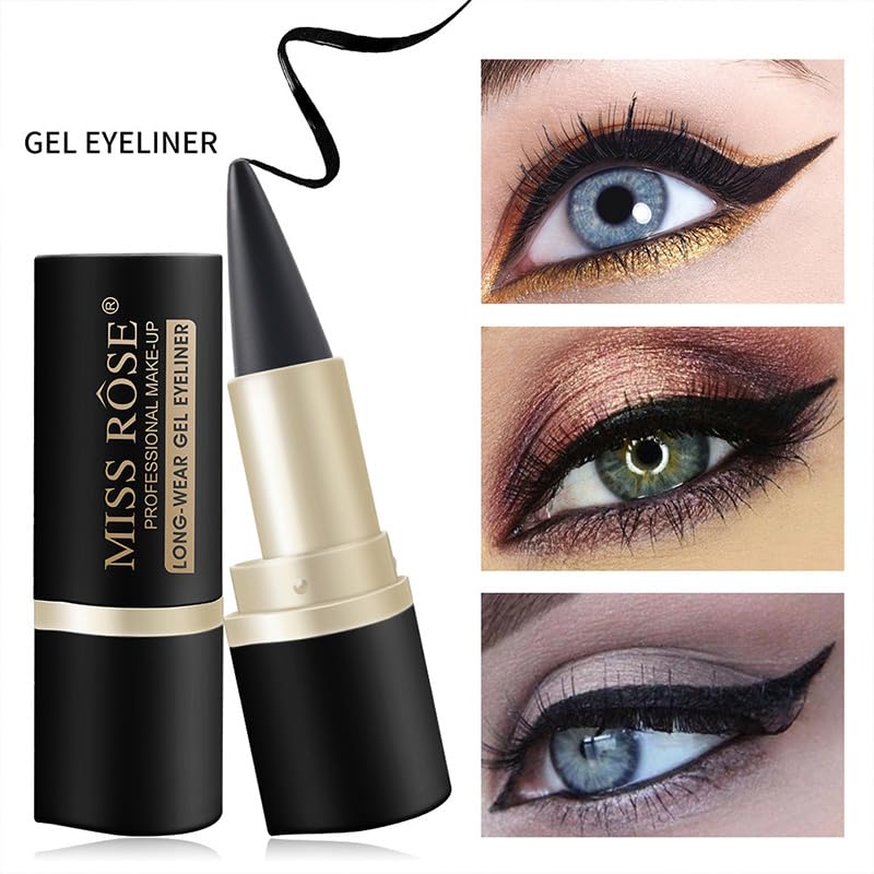 Miss Rose gel eyeliner stick packaging showing matte black finish