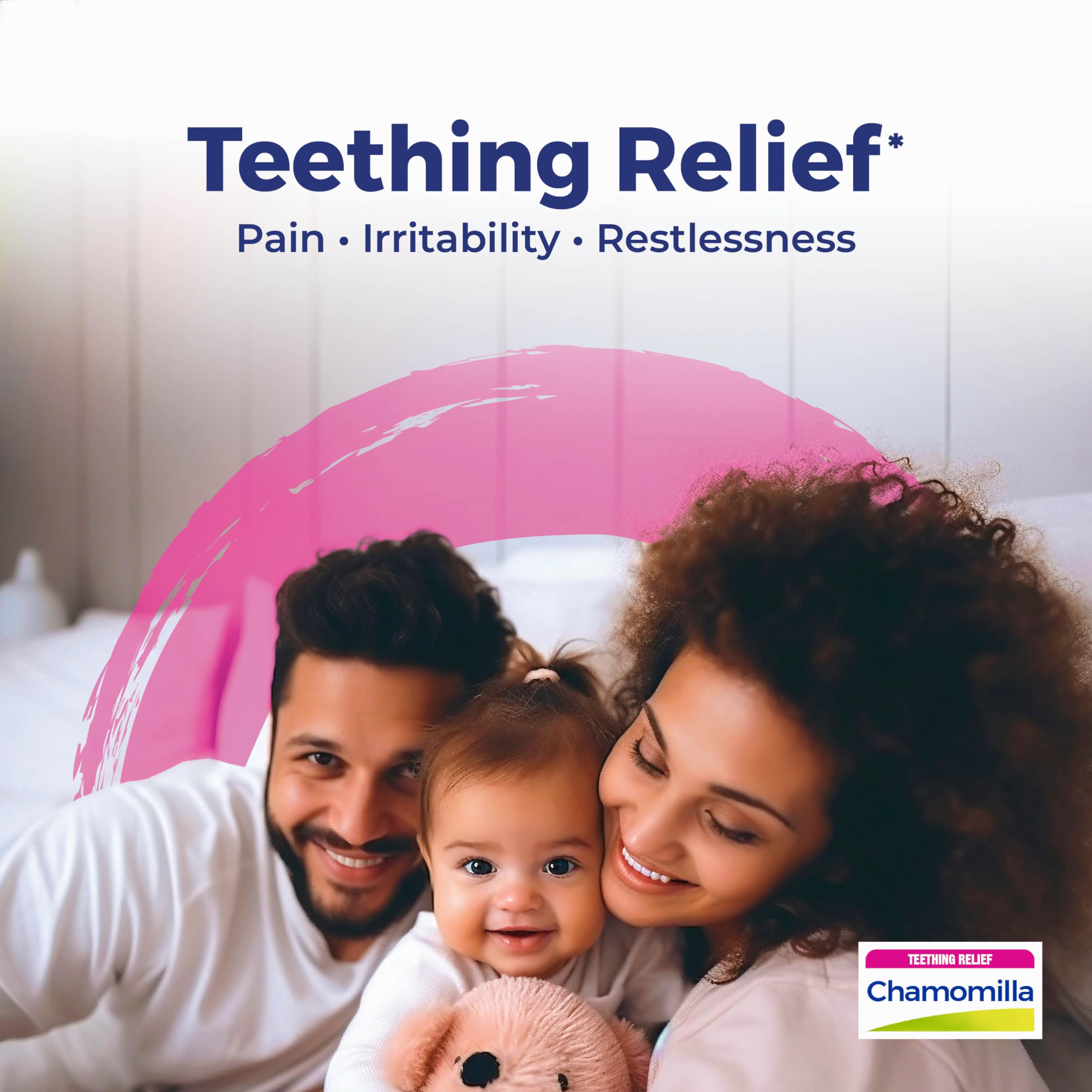 Boiron Chamomilla 9C meltaway pellets for soothing child irritability and painful gums