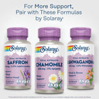 Solaray Chamomile Extract 30 vegetarian capsules bottle premium dietary supplement.