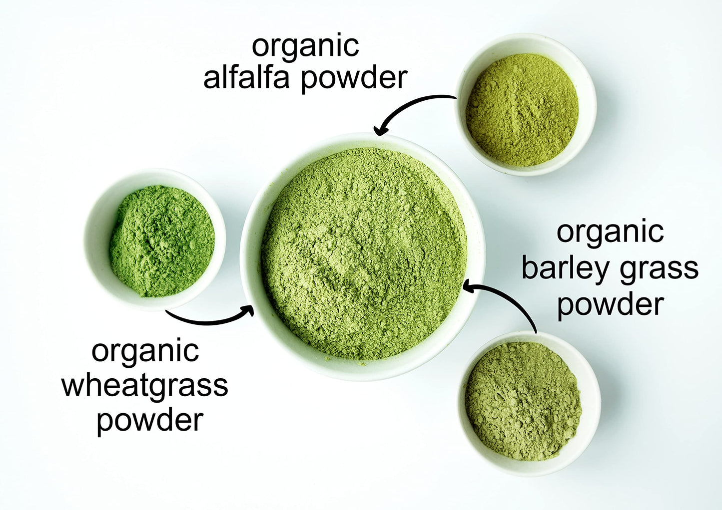 Nutritional label and organic certification of Food To Live supergrass powder
