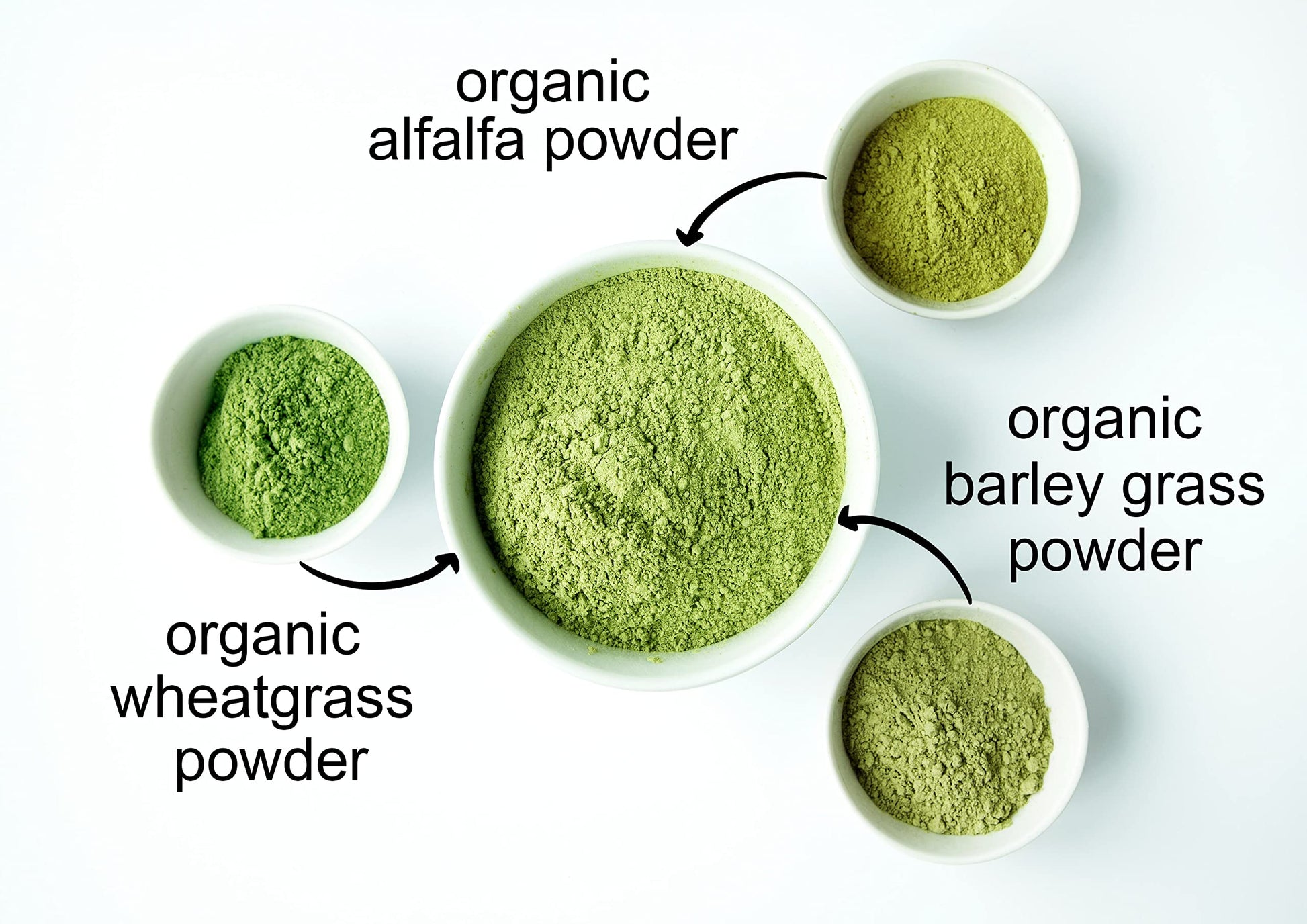 Nutritional label and organic certification of Food To Live supergrass powder