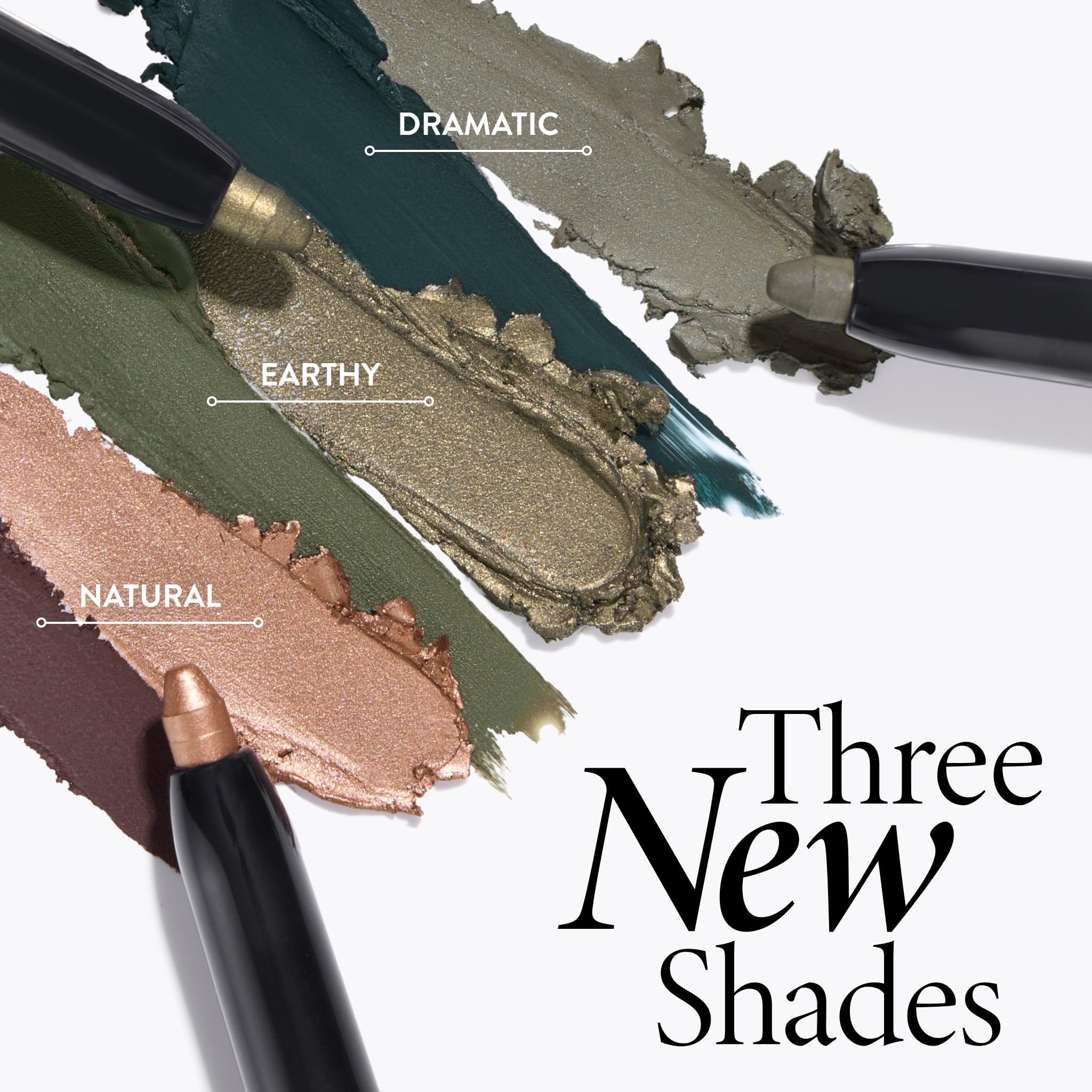 Dual-ended cream eyeshadow and liner stick open