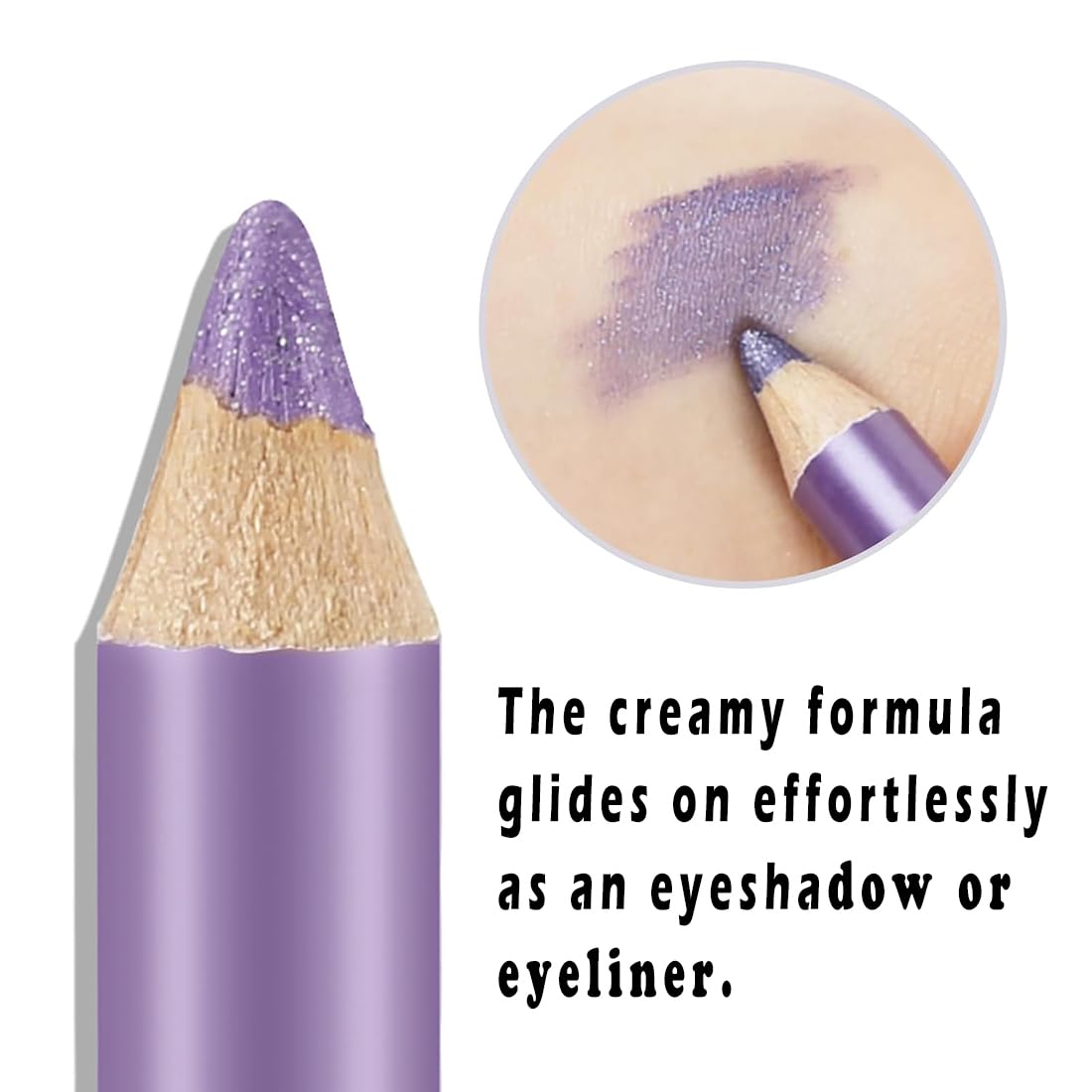 Jumbo shimmer eyeliner pencils side by side arrangement