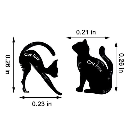 Zktsry Cat Shaped Eyeliner And Eyeshadow Template Tool Set