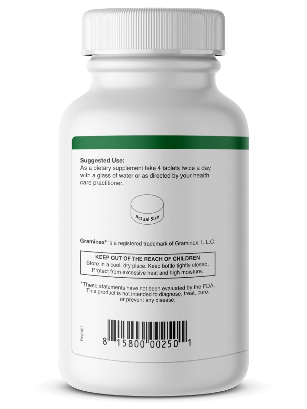 Graminex Alfalfa supplement label with nutrition details