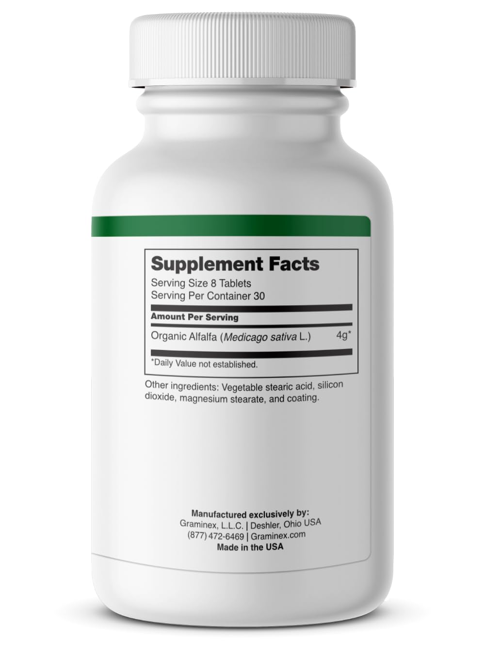 Graminex Alfalfa 240 tablets bottle packaging