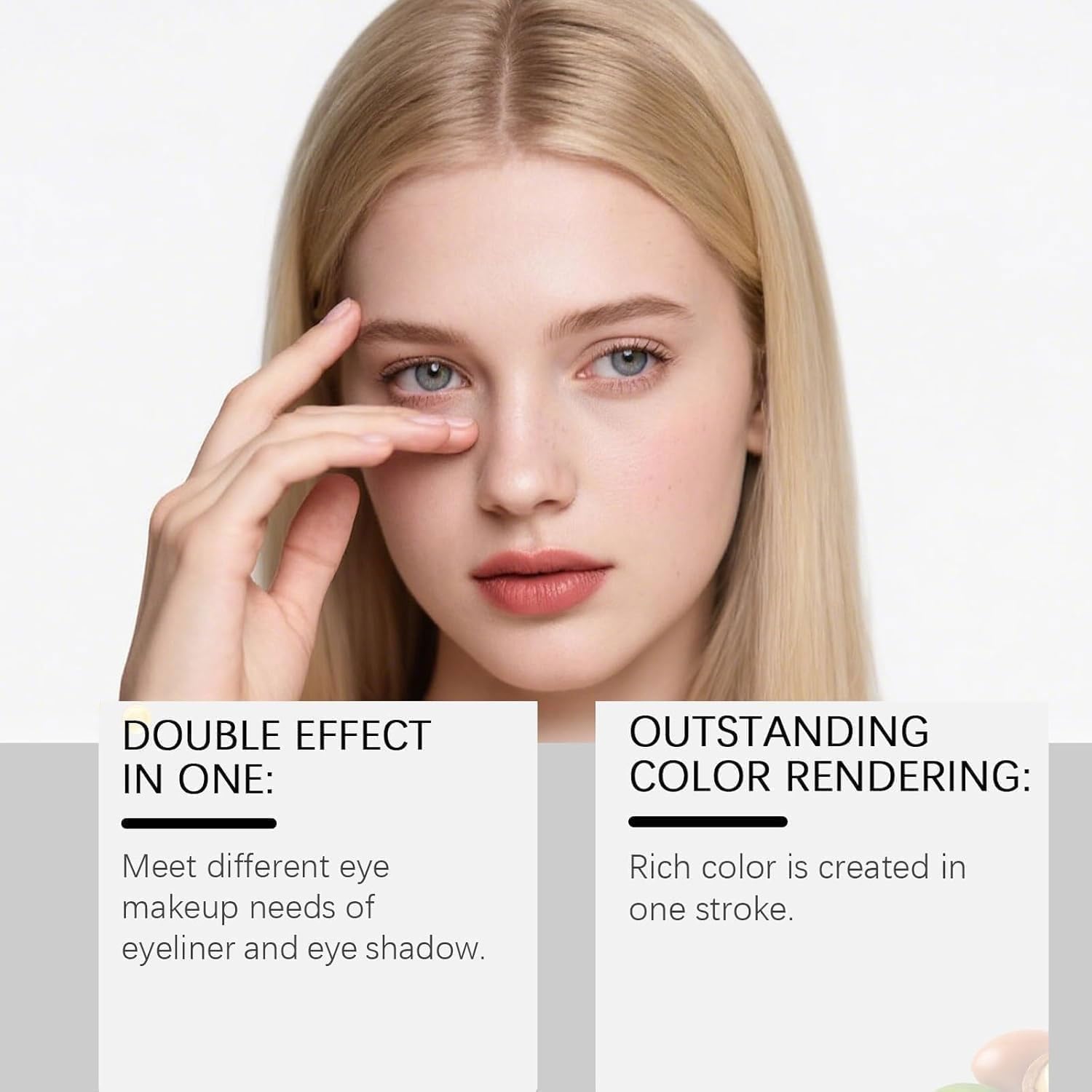Swatches of MySite 2-in-1 duo eyeshadow stick shades