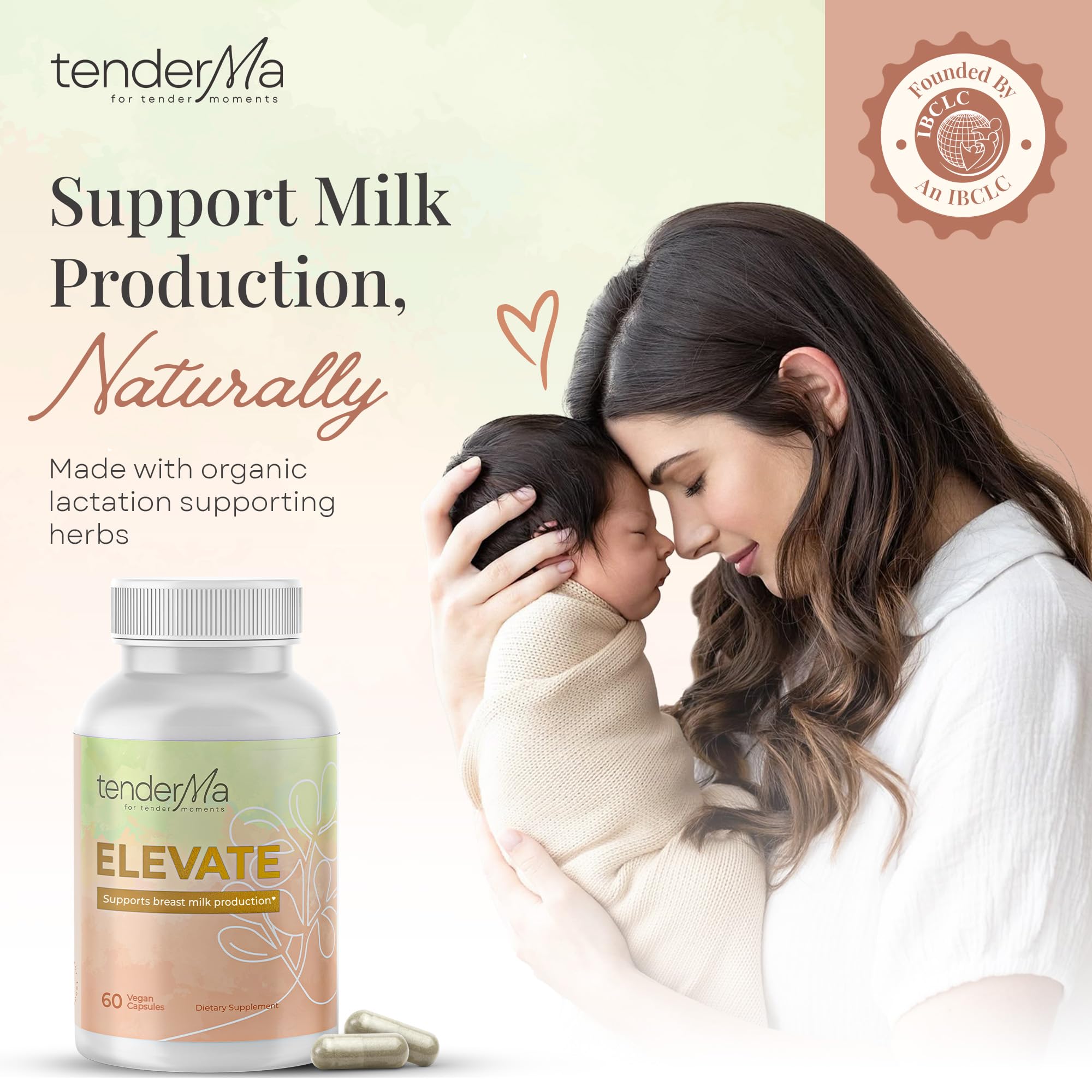 TenderMa Elevate 60 vegan capsules packaging