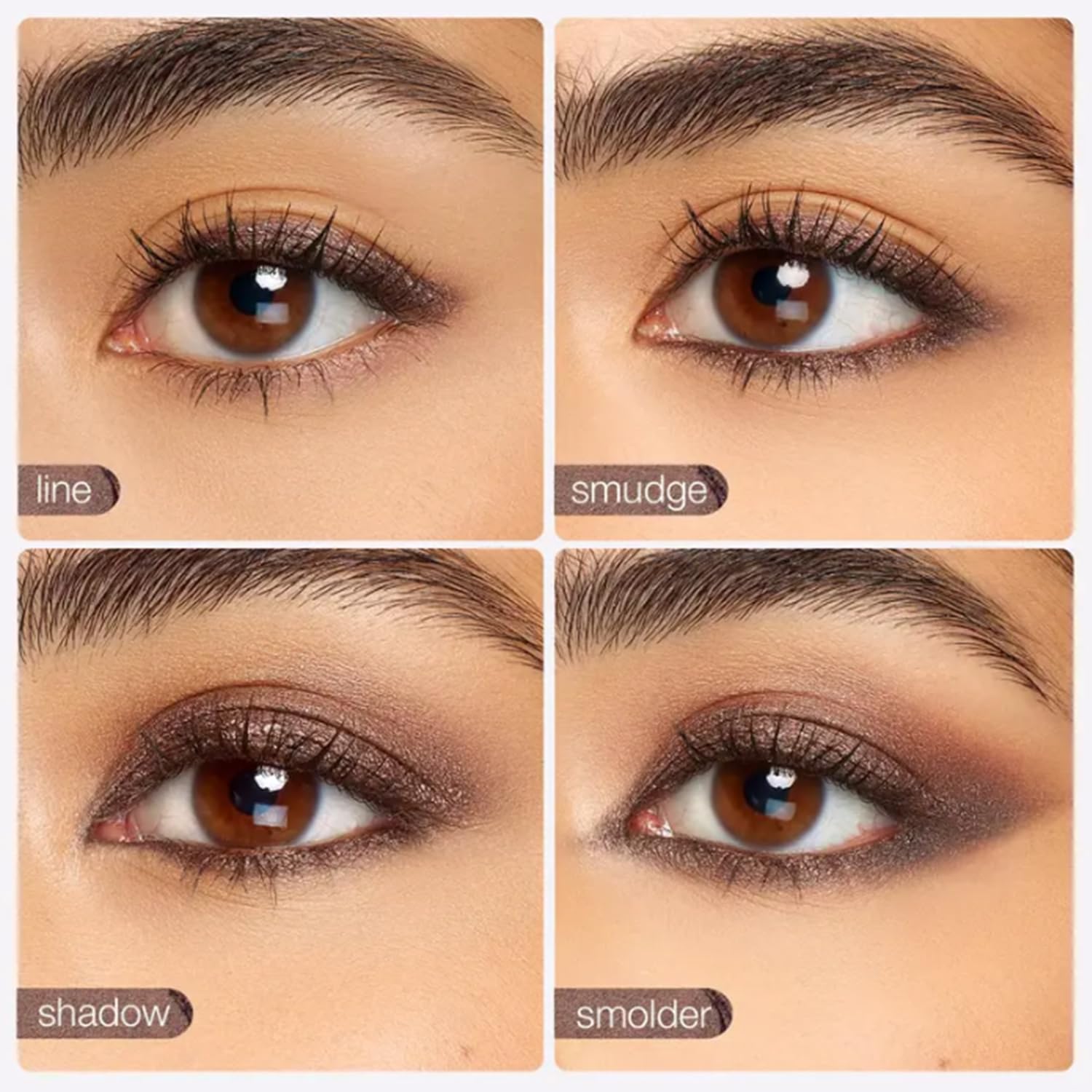 Model demonstrating smoky eye look using MySite shadow liner