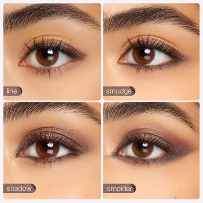 Model demonstrating smoky eye look using MySite shadow liner