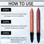 Application of MySite eyeshadow stick on eyelid