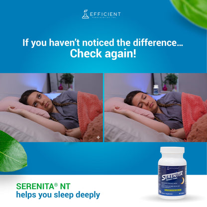 Serenita premium sleep support bottle showing secure packaging and authentic imported seal.
