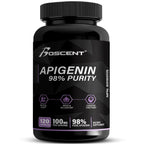 BOSCENT Apigenin 100mg 120 capsules side view supplement facts panel