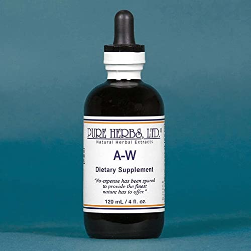 Label details of Pure Herbs A W 4 fluid ounce dietary supplement