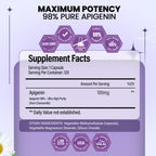 BOSCENT Apigenin 120 vegetable capsules four month supply packaging detail