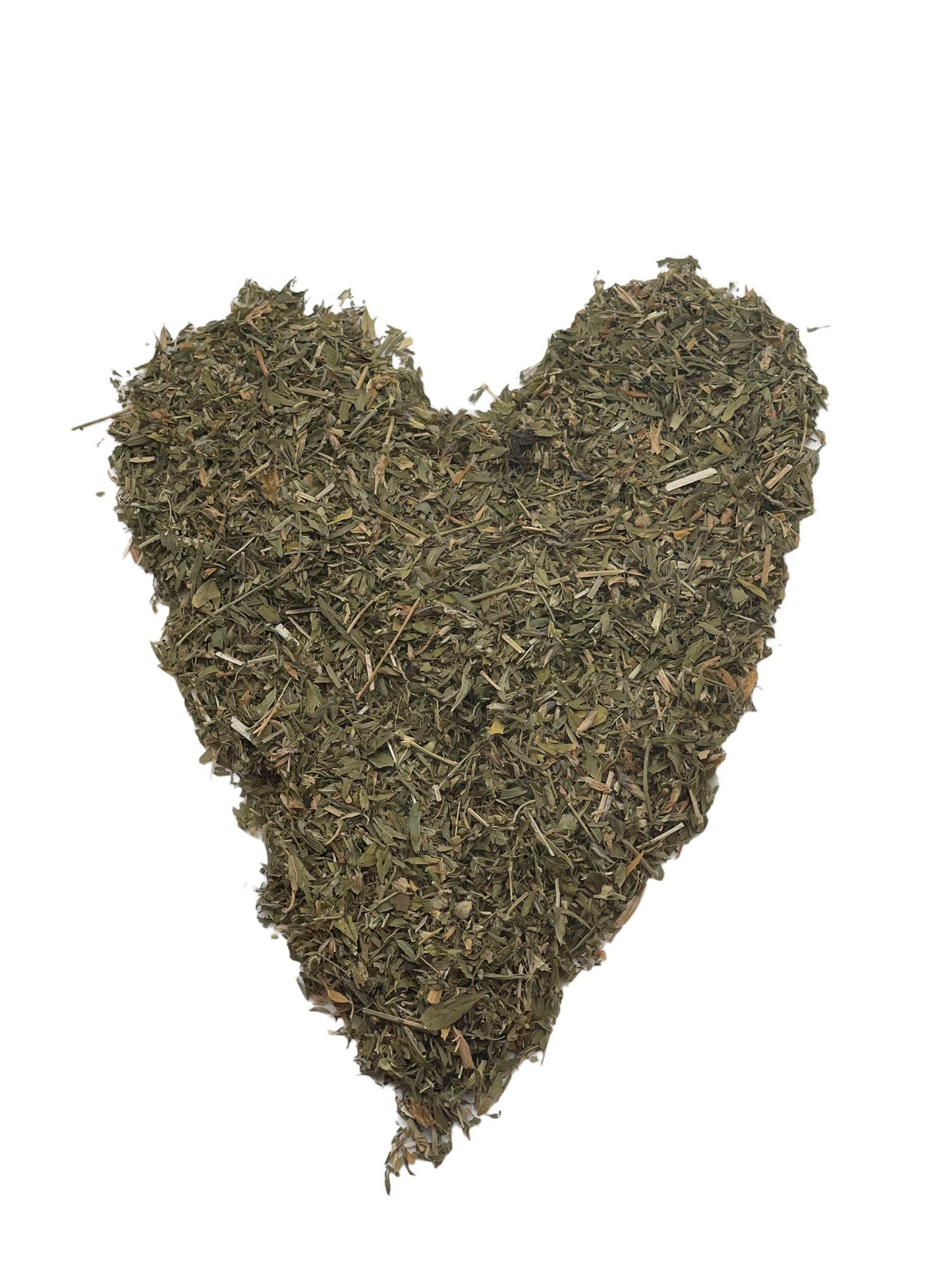Close up of Solo Therapy Medicago sativa dried herbal leaves
