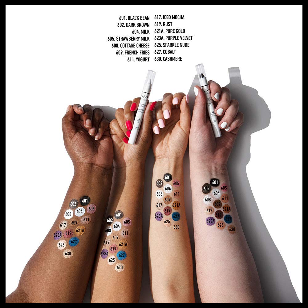 Back of packaging of NYX Professional Makeup Jumbo Eye Pencil