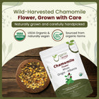 Organic Way loose leaf herbal tea packaging showcasing the Albania origin information.