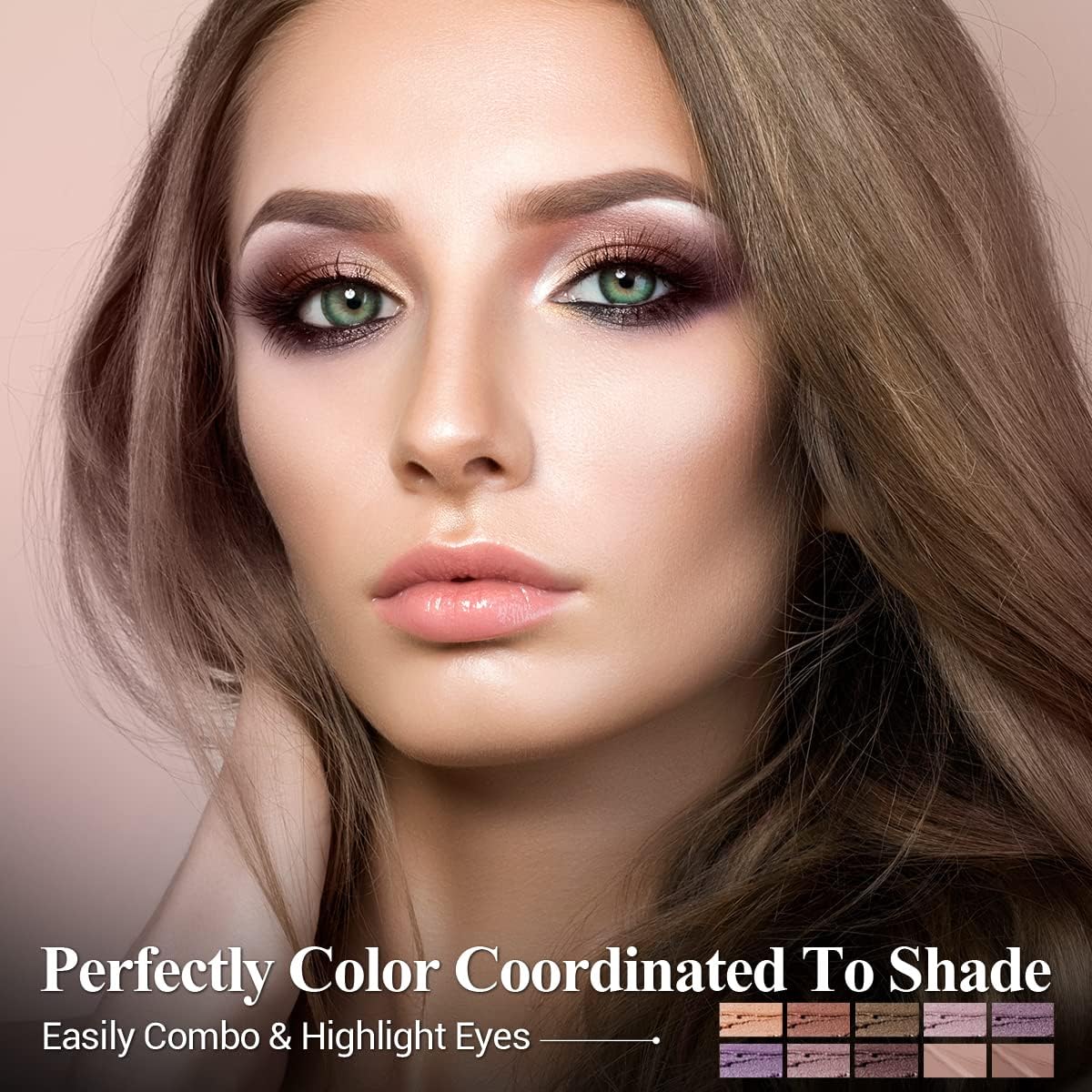 Luxaza eyeshadow stick showing built-in blending brush feature