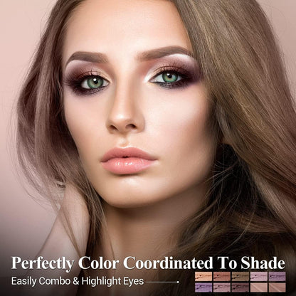 Luxaza eyeshadow stick showing built-in blending brush feature