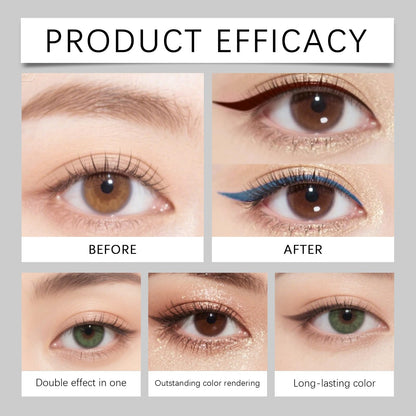 Blending Fijemya eyeshadow with built-in sponge smudger