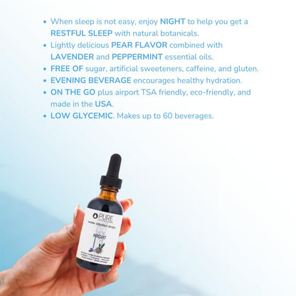 Pure Inventions liquid sleep aid supplement ingredients label view