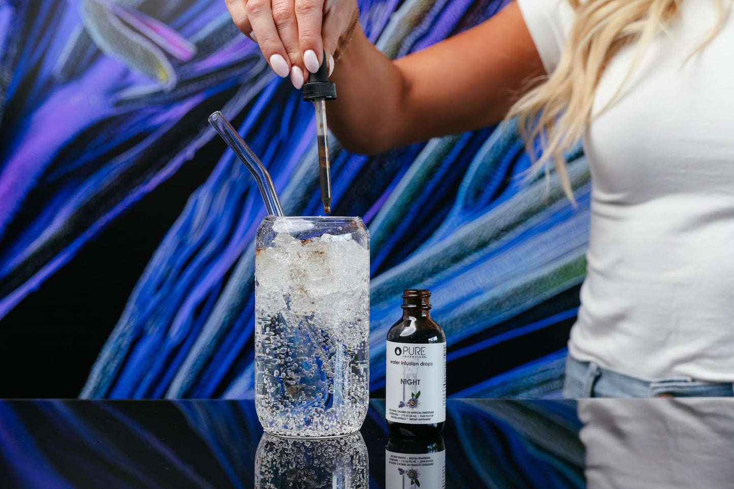 Pure Inventions zero calorie water infusion drops for sleep support
