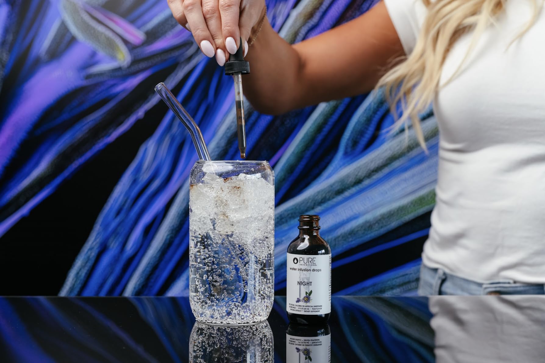 Pure Inventions zero calorie water infusion drops for sleep support