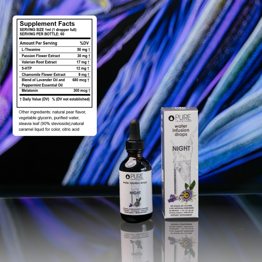 Pure Inventions premium USA imported herbal sleep drops packaging box