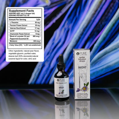 Pure Inventions premium USA imported herbal sleep drops packaging box