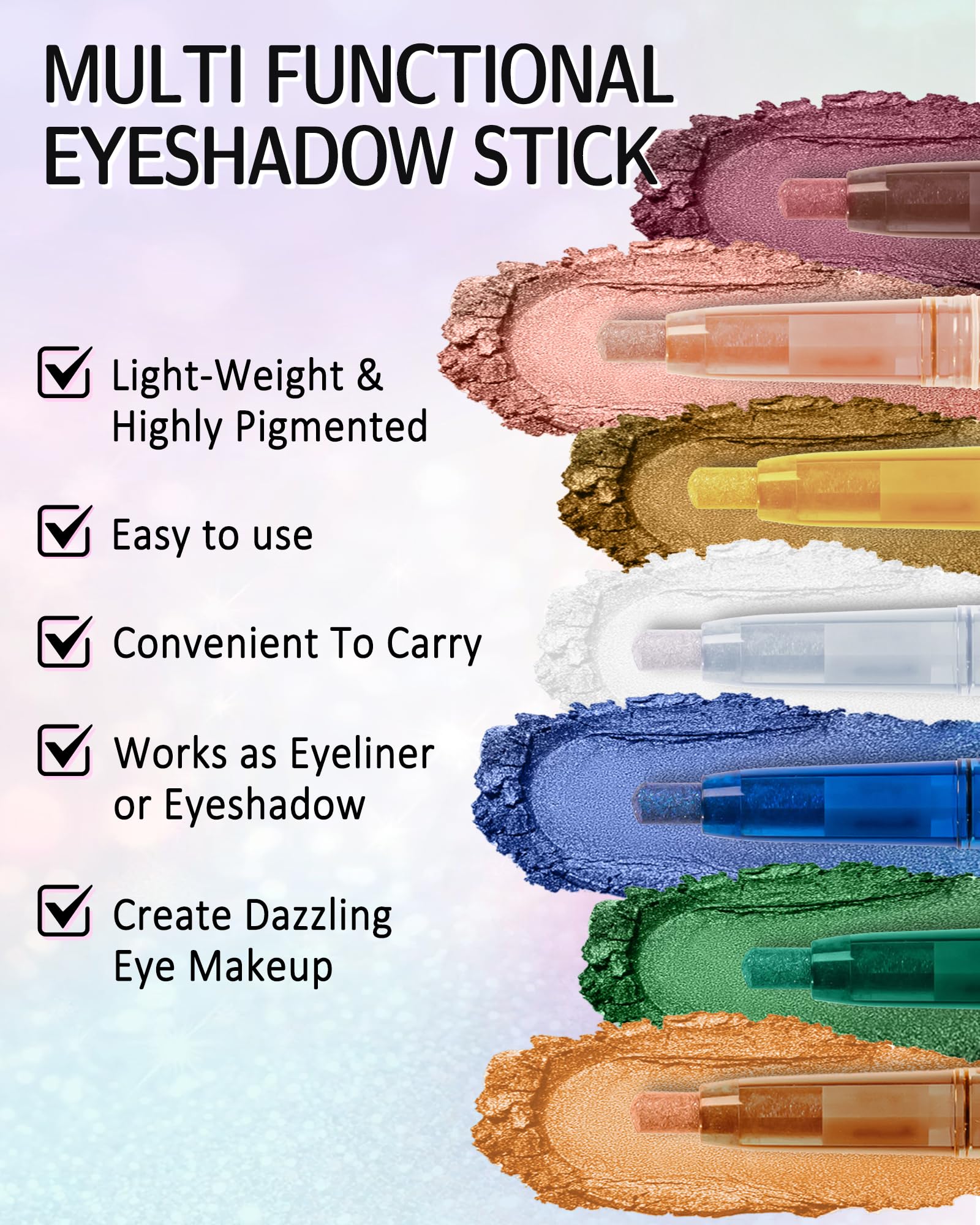 Caedelfly waterproof eye makeup stick applicator