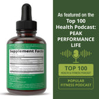 Peak Performance Kids Calm Liquid Drops packaging showcasing melatonin alternative benefits