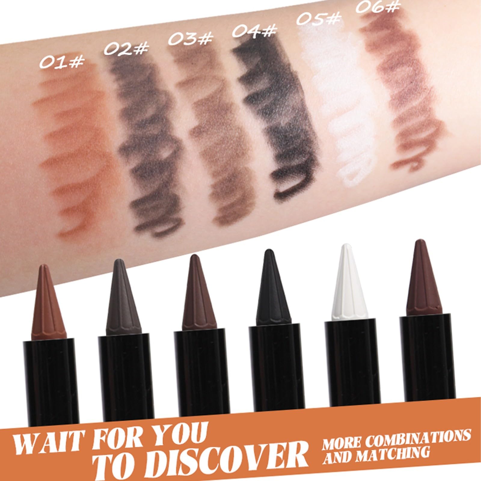 Applying MooGlamor eyeshadow stick on eyelid