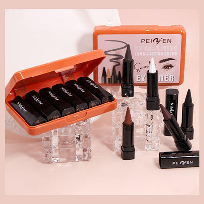 Detailed view of MooGlamor metallic shimmer eye pen set