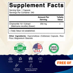 Vitamatic Chamomile 250mg 10 to 1 concentrated extract supplement bottle angle view