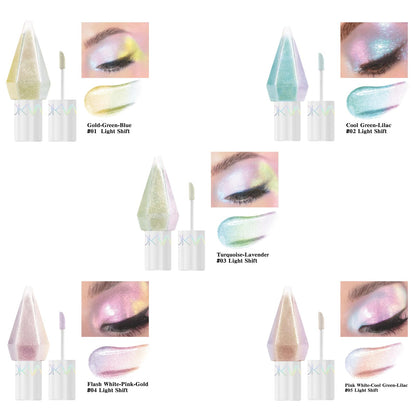 Waterproof testing demonstration of liquid glitter shadow